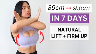 How I lift my breasts up 4cm in 7 days, intense workout to give your bustline a natural lift