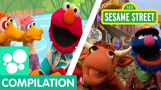 Sesame Street: Elmo&#39;s Ducks, Old MacDonald, and more clips about animals! | Animals Compilation