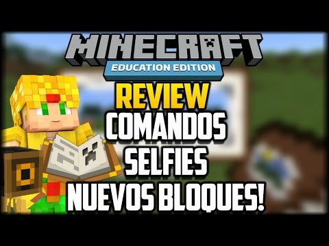 COMANDOS , CAMARA, PORTAFOLIO Y NUEVOS BLOQUES! - Minecraft Education Edition Gameplay Video