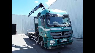 Mercedes-Benz Actros 1841 Hiab 188 bs_5 +remote flatbed truck for sale - Image 4 | Autoline IN Mercedes-Benz Actros 1841 Hiab 188 bs_5 +remote flatbed truck | Image 4 - Autoline