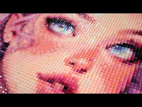Finished! ASMR Diamond Painting - My Favorite Painting Ever 🥰 - No Talking - Relaxing & Satisfying