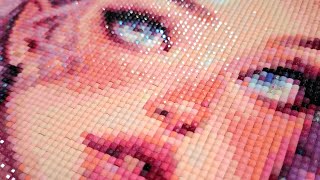 Finished! ASMR Diamond Painting - My Favorite Painting Ever 🥰 - No Talking - Relaxing & Satisfying