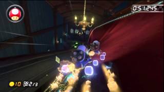 [MK8 WR] Twisted Mansion - 1:55.179 - Tyler (LIVE VS GHOST)