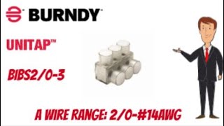 Burndy Unitap BIBS2/0-3 Clear Insulated Tap