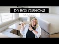 Easy Box Cushion Cover - No Zipper! | Perfect bench or dinette cushions