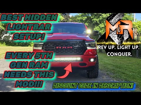 M&R lighting Dual 40" lightbar install/overview | 5th gen ram