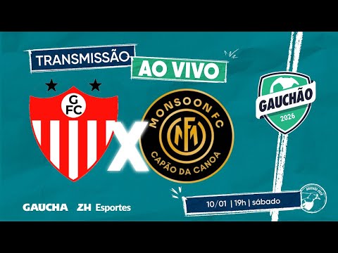 JOGO COMPLETO: GUARANY DE BAGÉ 1 X 1 MONSOON | GAUCHÃO 2026 | 10/01/2026