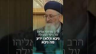 הרב מרדכי אליהו על ניסי המגילה- ניבא ו(לא) ידע מה ניבא? (הרב שמואל אליהו) - התמונה מוצגת ישירות מתוך אתר האינטרנט יוטיוב. זכויות היוצרים בתמונה שייכות ליוצרה. קישור קרדיט למקור התוכן נמצא בתוך דף הסרטון