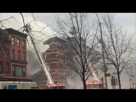 FDNY Major Emergency 10-60 7th Alarm Building Explosion & Collapse In East Village Manhattan