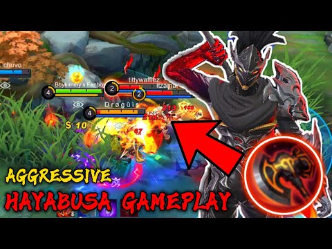 SUPER AGGRESSIVE PRO HAYABUSA GAMEPLAY! - MOBILE LEGENDS