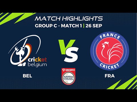 Group C, Match 1 - BEL vs FRA | Highlights | Dream11 European Cricket Championship, 2022 | ECC22.049