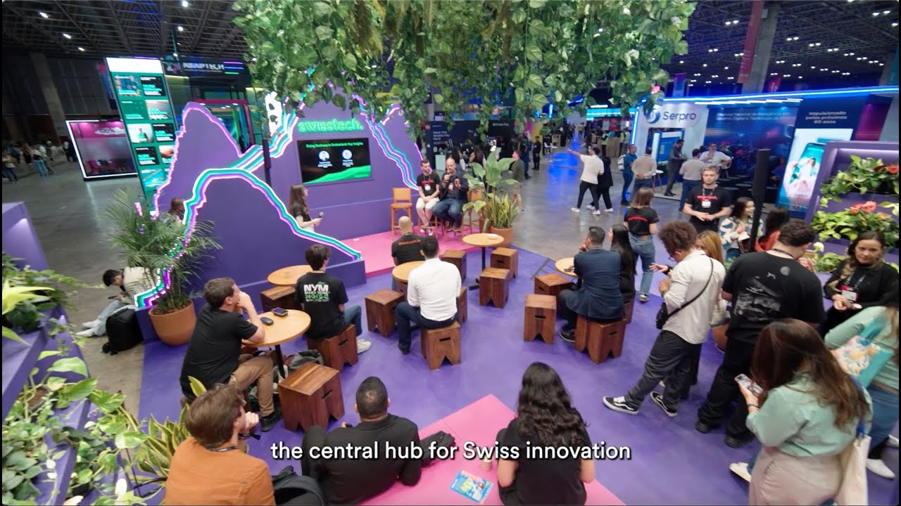 swisstech pavilion at the Web Summit Rio 2025