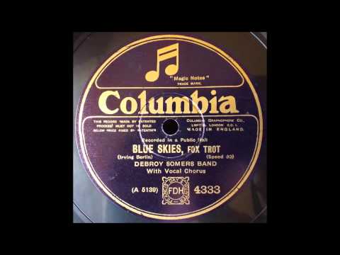 Blue Skies, Debroy Somers, 1927