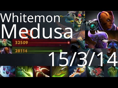 Whitemon Medusa vs Anti-Mage, Beastmaster, Pugna - failed mana counter - dota2
