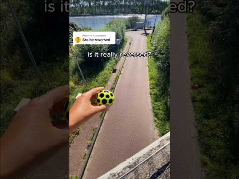 Is it really reversed? Let’s try again. #moonball #viral #spaceball #astroball