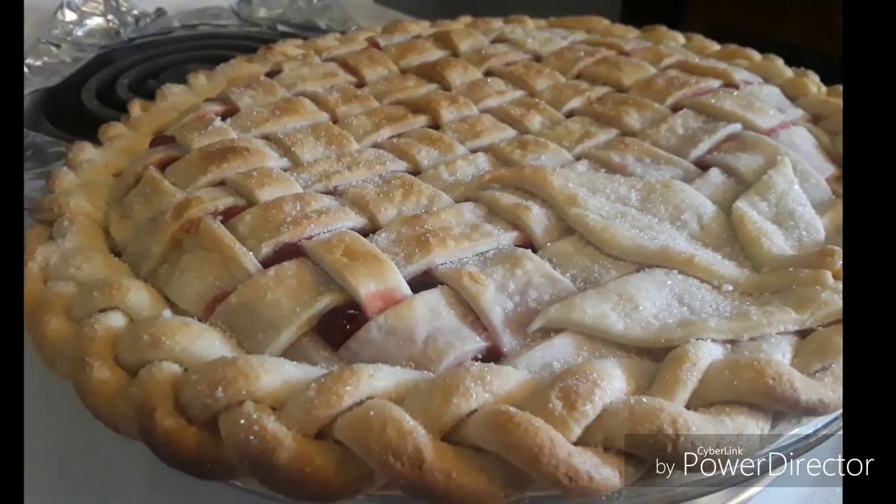 DIY Braided & Lattice Topped Cherry Pie