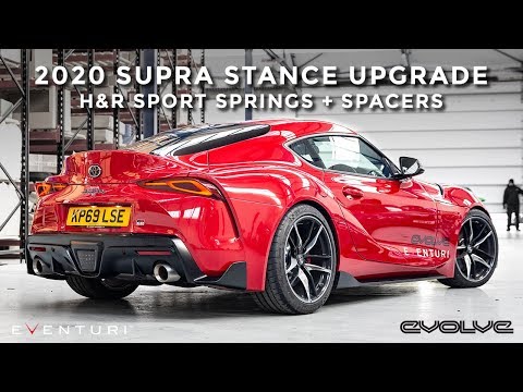 Stance upgrade for our Mk5 Supra! H&R Sport Springs + Spacers