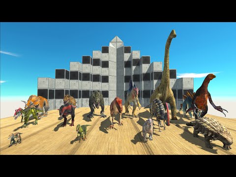 TORNADO SPEED RACE ALL DINOSAURS - TO GET A PIG - Animal Revolt Battle Simulator