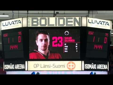 Ässät-Tps 15.9.2018. Sakari Salmisen 1-0 maali