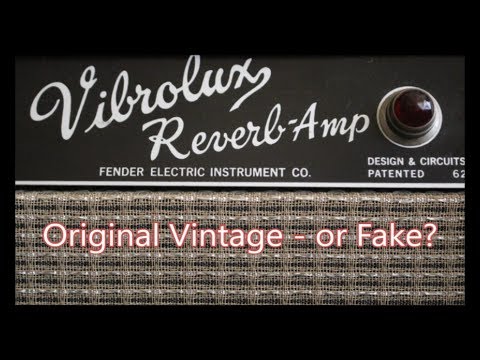 How to spot a True Vintage Fender or Fake Vibrolux, Princeton, Pro Reverb, Vibro Champ, Twin Reverb