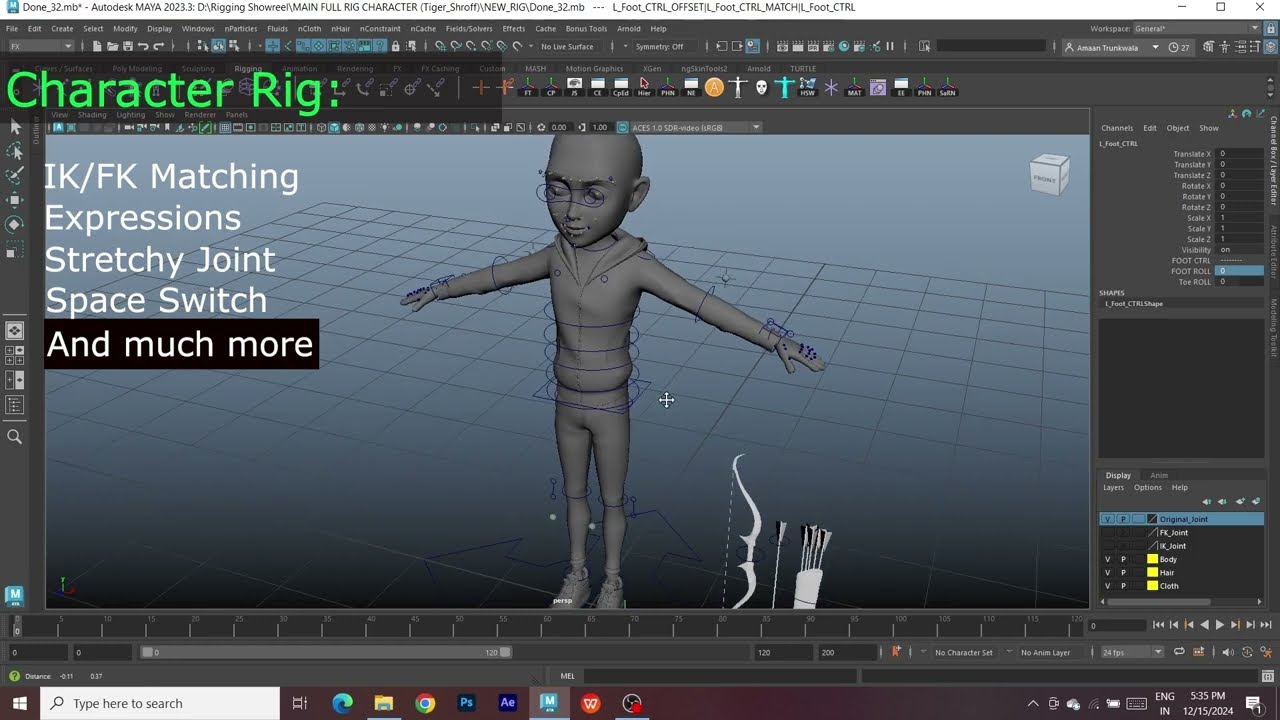 Amaan Trunkwala Rigging showreel