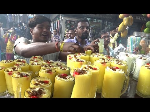 Thousand of Mango Malai Lassi Finished within an Hour | Kolkata Dharmatala Street Food