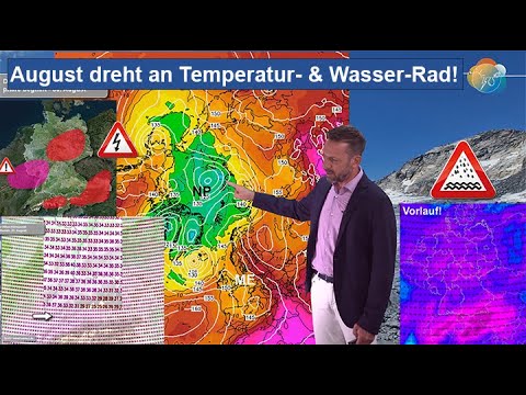 Schwüle Hitze mit Unwettergefahr, deutliche Abkühlung nächste Woche? Wettervorhersage 15.-23.08.2023