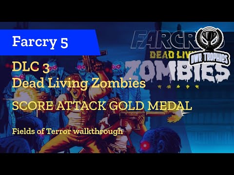 Dead Living Zombies, Fields of Terror - Easy Method to get gold in score attack