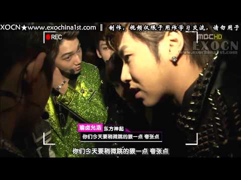 【EXOCN原創字幕】120719 Korea Music Wave in LA - EXO - Backstage-中字