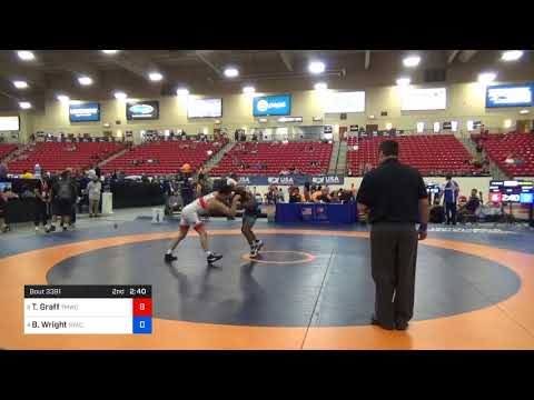 2018 Marine Corps US Open/Senior Men's Freestyle 61 Con Semis - Tyler Graff (TMWC) Vs. Brandon Wri