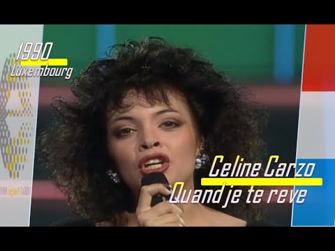 eurovision 1990 Luxembourg 🇱🇺 Celine Carzo - Quand je te reve ᴴᴰ