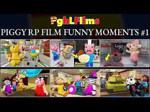 ROBLOX PGHLFILMS PIGGY RP FILM FUNNY MOMENTS #1!!