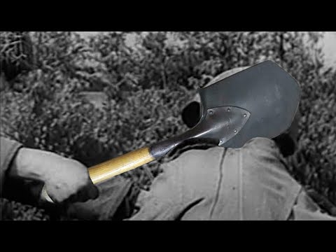 German and Swiss close combat training WW2 - self defense with a spade - trench warfare