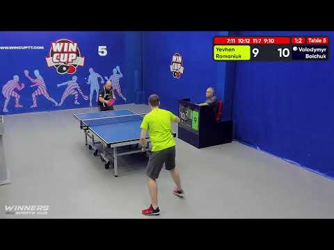 17:00 Романюк Евгений 1-3 Бойчук Владимир  стол 5  ЮГ-4  10.07.22