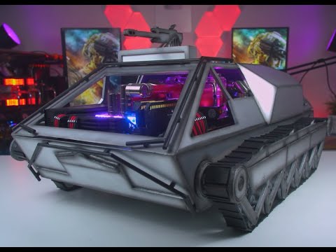 I Built a $10000 Water Cooled Battlefield TANK PC - RTX 3090 + 12900K