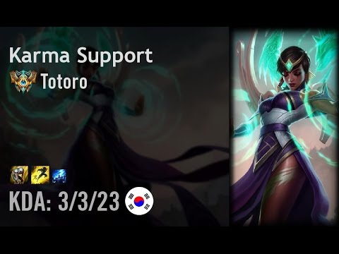 Karma Support vs Alistar - Totoro - KR Challenger Patch 6.7