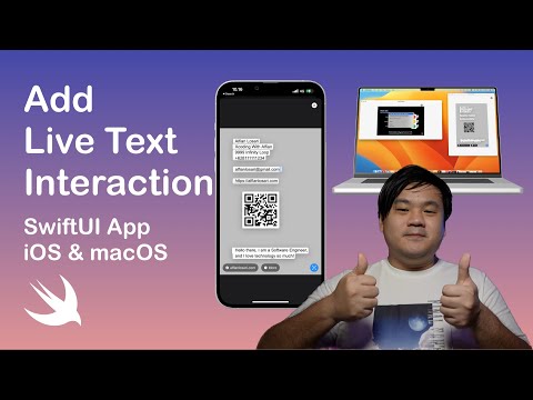 Add Live Text Interaction to SwiftUI iOS & macOS App | VisionKit thumbnail