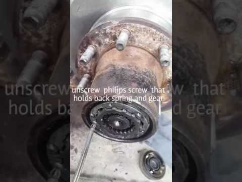 76-93 ford f 150 f250 f350 4x4 hub asembly removal
