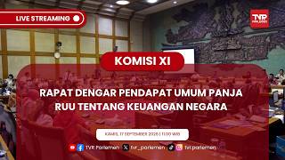 KOMISI XI DPR RI - RDPU PANJA RUU TENTANG KEUANGAN NEGARA