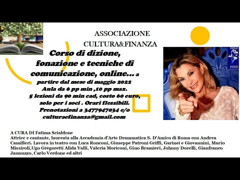 Corso di dizione, fonazione e tecniche di comunicazione, presentazione