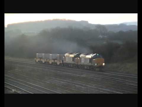 37423/37602 6C53 Crewe - Sellafield flasks/6K73 return 26th October 2011