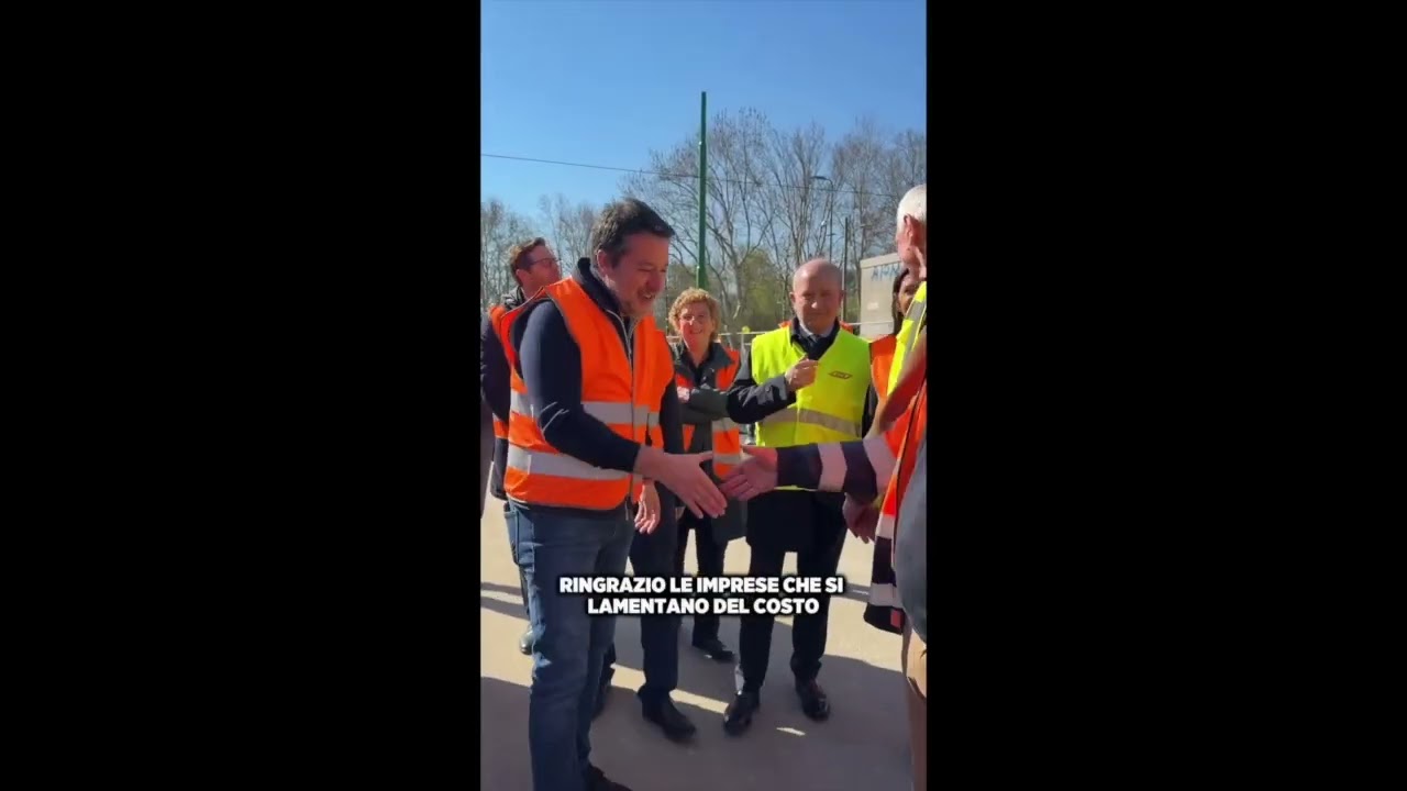 SALVINI: "DOPO 15 ANNI DI CHIACCHIERE IL CANTIERE DELLA 90-91 ARRIVA FINALMENTE ALLA FINE"