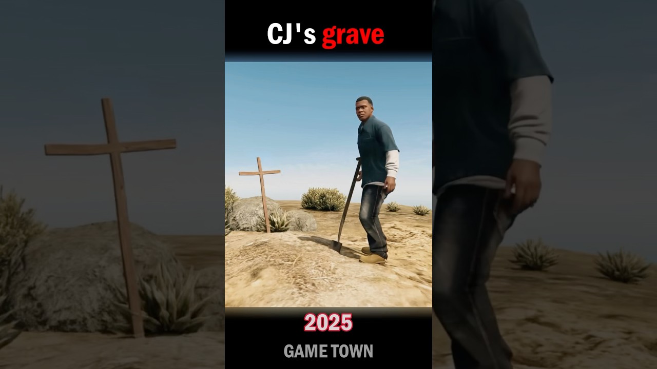 CJ’s Grave Found in GTA 5 | GTA San Easter Eggs II CJ Dead #cj #usa #cjdie #gta5 #gta6  #gtaonline