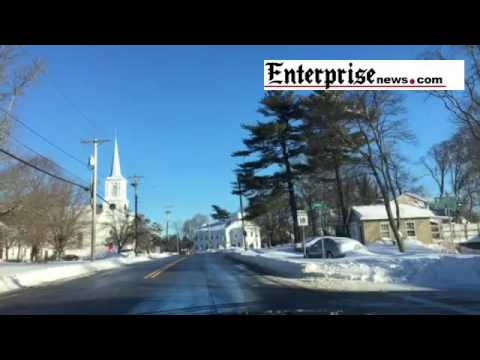 Clear roads on Route 18 in Abington