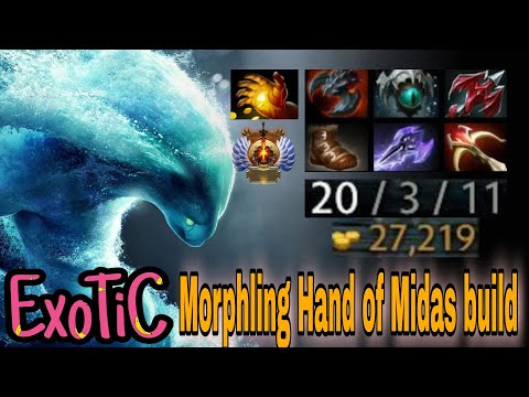 MORPHLING GAMEPLAY HAND OF MIDAS BUILD DOTA 2 ExoTiC CARRY GAMEPLAY