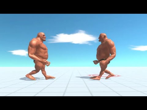 Fight#052 "HILL GIANT vs HILL GIANT" - Animal Revolt Battle Simulator!