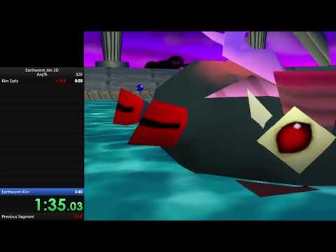 Earthworm Jim 3D Any% in 3:39.74 (World Record)