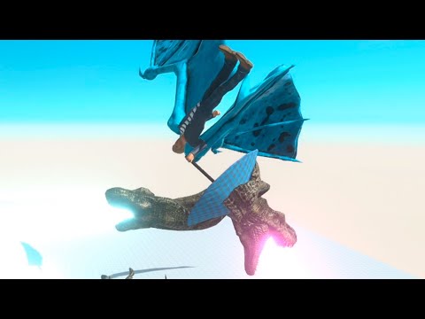 Flying Coward Cole Revenge vs 100 Carnivore dinosaurs Army - Animal Revolt Battle Simulator