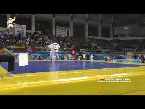 WKO EC 2016, 1 round -85 Kestutis Radvila (Lithuania) - Aleksandr Tymets (Ukraine)