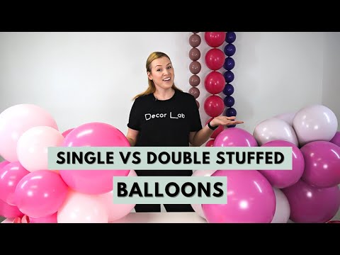 Part of a video titled Single vs Double Stuffed Balloons | What's the difference? - YouTube